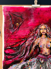 'Butterfly Maiden' - Painting on Paper