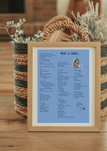 WHAT A SHELL - Poetry Art Print