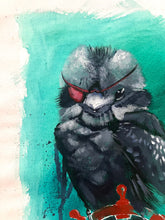 “Black Kookaburra Pirate” - Original Painting