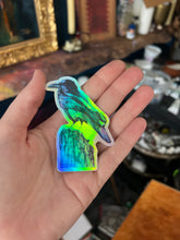 “Strong Intuition” Raven holographic sticker