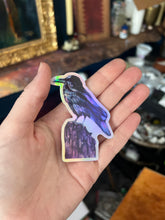 “Strong Intuition” Raven holographic sticker