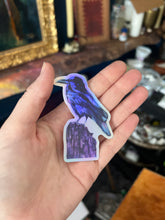 “Strong Intuition” Raven holographic sticker
