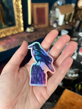 “Strong Intuition” Raven holographic sticker