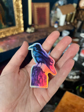 “Strong Intuition” Raven holographic sticker