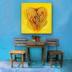 honeycomb lover heart painting artwork art artist bee yellow love lovers dripping honey 3d beeswax effect
