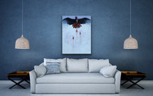 red tailed black cockatoo artwork painting in home